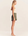 Ariana Patch Pocket Short - Khaki