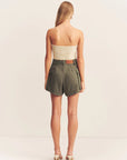 Ariana Patch Pocket Short - Khaki