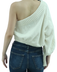 House of Sunny One Shoulder Knit Top