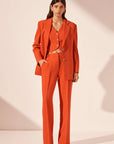 Irena Oversized Tailored Blazer - Hibiscus