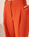 Irena Mid Rise Pant - Hibiscus