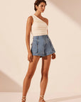 Stella Patch Pocket Shorts - Mid Blue