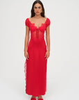 Casey Maxi Dress in Red