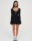 Olina Crochet Mini Dress