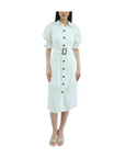 C/MEO COLLECTIVE Early On Belted Midi Dress