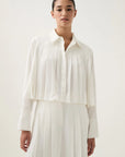 Estrade Pleated Crop Shirt