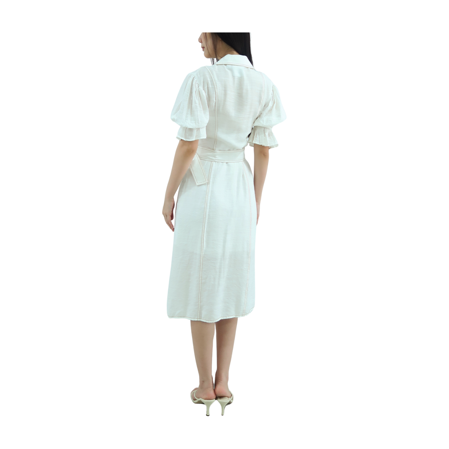 C/MEO COLLECTIVE Early On Belted Midi Dress