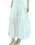 JOSLIN Gabrielle Cotton Lace Midi Skirt