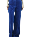 Alice McCall Velvet-Sparkle Flared Trousers