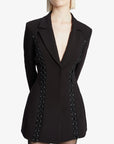 Verity Lace Up Blazer Dress