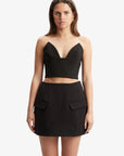 Delphi Strapless Crop Top