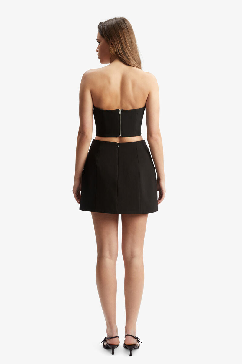 Delphi Strapless Crop Top