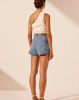 Stella Patch Pocket Shorts - Mid Blue