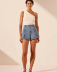 Stella Patch Pocket Shorts - Mid Blue