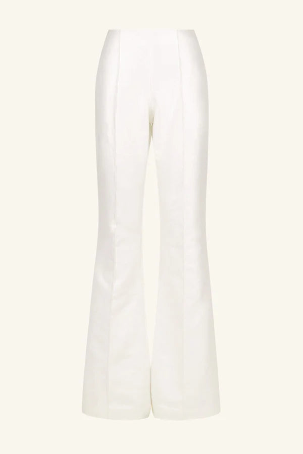 Thea Pintuck Flared Pant - Ivory