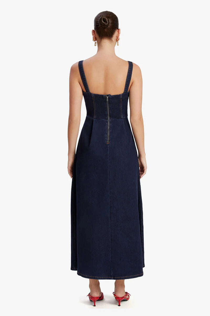 Lilah Denim Midi Dress