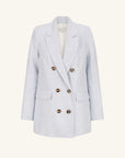 Brisa Peak Lapel Blazer - Ice Blue