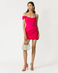 Brenda Mini Dress in Hot Pink