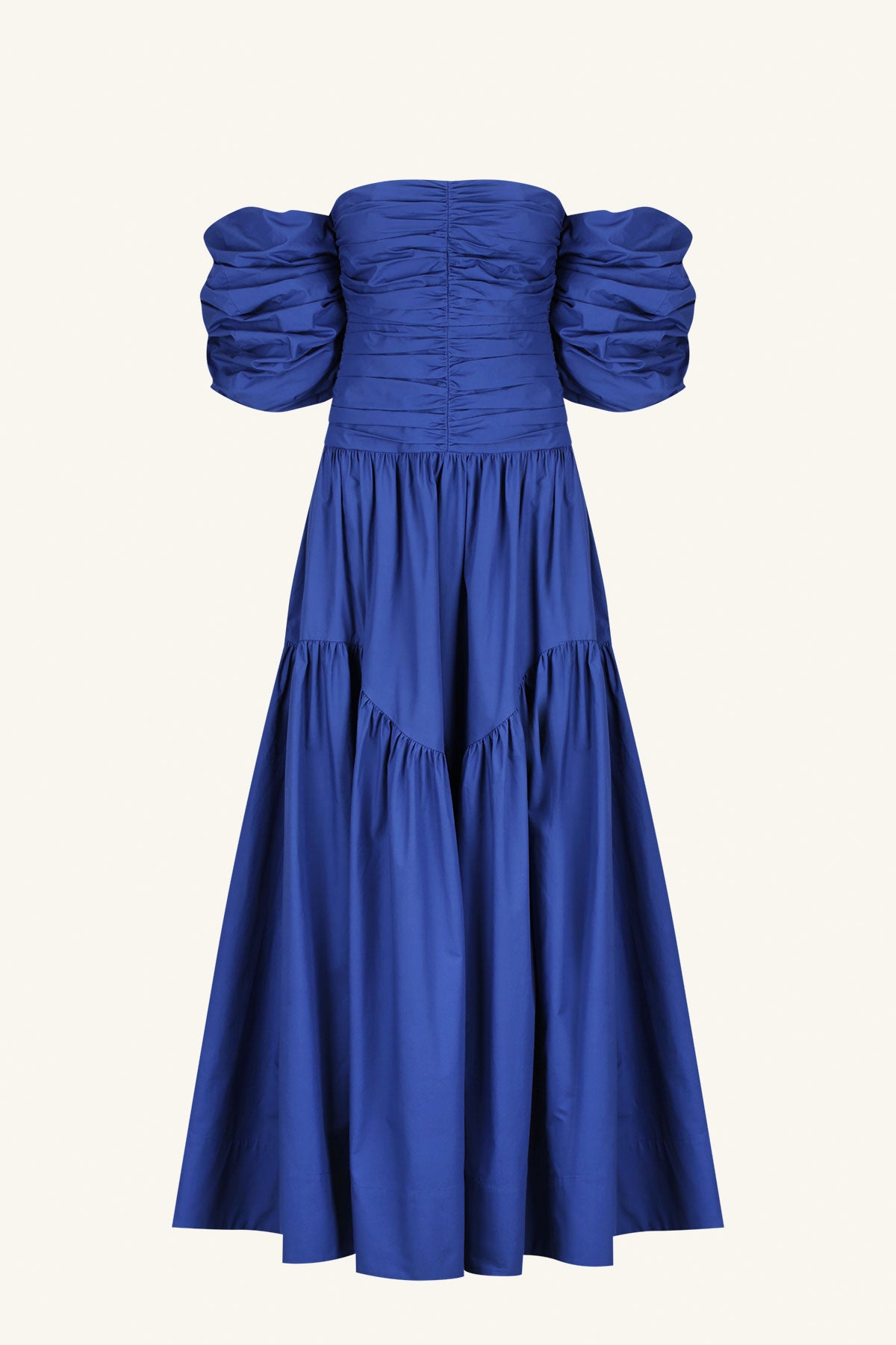 Maiori Contour Ruched Maxi Dress - Azure