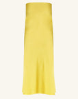 Sofia Bias Cut Maxi Skirt - Lime