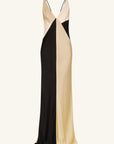 Sofia Contrast Double Strap Maxi Dress