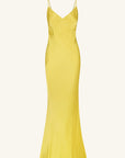 Sofia Spliced Maxi Dress - Lime