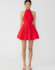 Hilly Mini Dress in Red