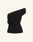 Beau One Shoulder Top - Black