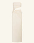 Lani Strapless Cut Out Maxi Dress - Rice