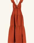 Celeste Layered Maxi Dress - Rust