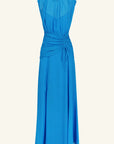 Amina High Neck Maxi Dress - Aqua