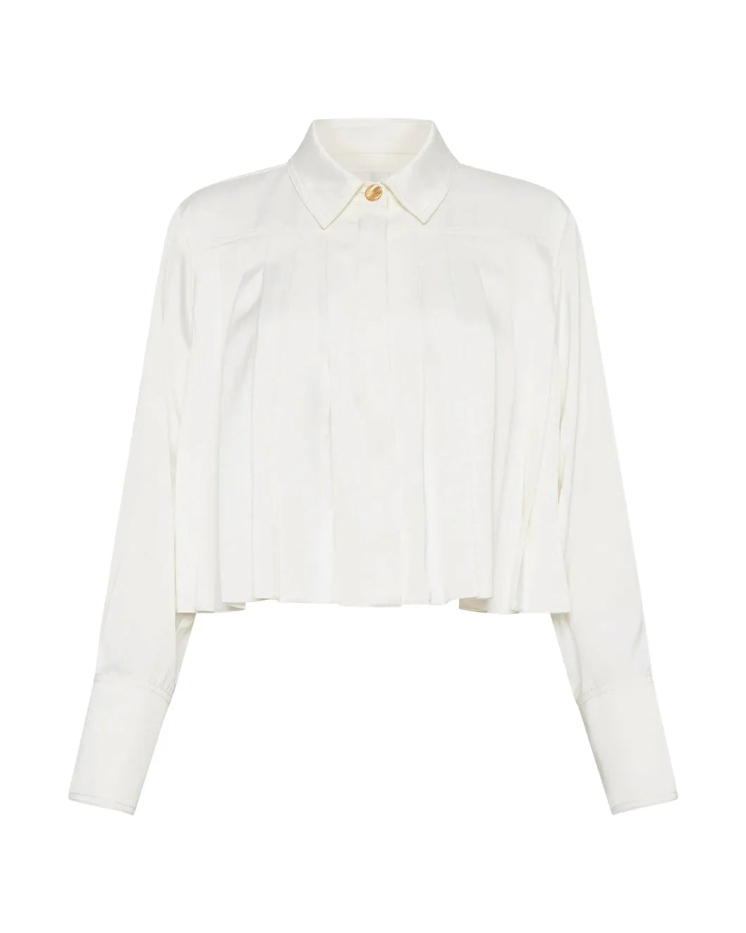 Estrade Pleated Crop Shirt