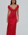 Casey Maxi Dress in Red